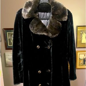 Sears Borhessa vintage, faux fur coat